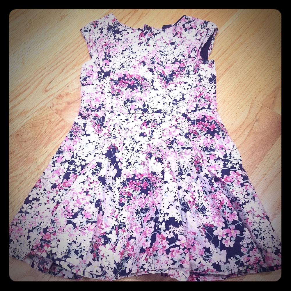 Gap Kids Little Girls Floral, Pleated Dress
